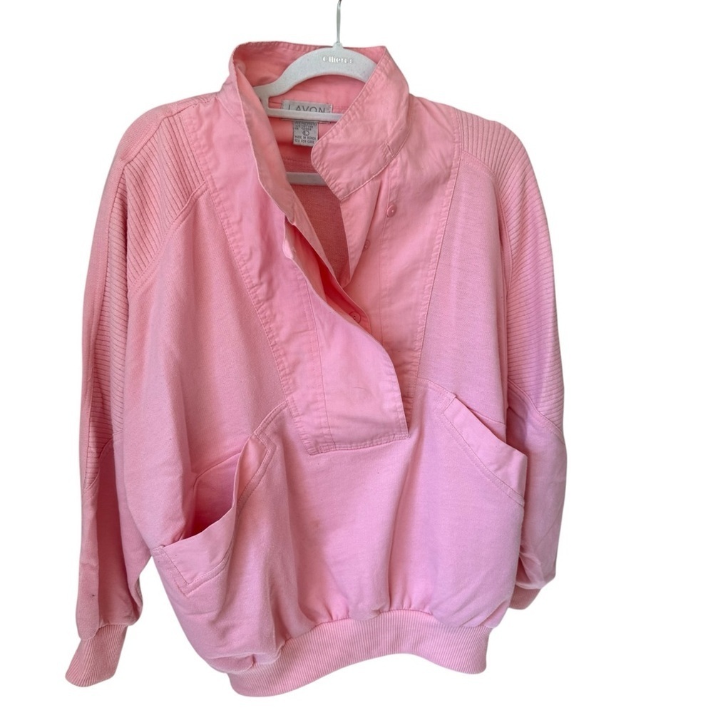 Vintage-Inspired Pink Pullover Hoodie Sweatshirt - Picture 2 of 6